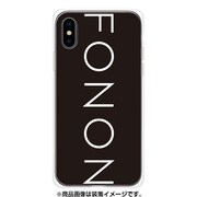 GCN-TS02-C-TL [GLASS PRINT iPhone XS/X TYPO SERIES FONON Black TL]
