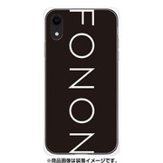 GCN-TS02-D-TL [GLASS PRINT iPhone XR TYPO SERIES FONON Black TL]