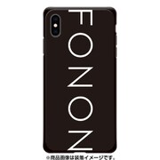 GCN-TS02-E-BK [GLASS PRINT iPhone XS Max TYPO SERIES FONON Black BK]