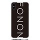 GCN-TS02-E-TL [GLASS PRINT iPhone XS Max TYPO SERIES FONON Black TL]