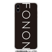 GCN-TS02-E-TL [GLASS PRINT iPhone XS Max TYPO SERIES FONON Black TL]