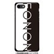 GCN-TS17-A-BK [GLASS PRINT iPhone 8/7 TYPO SERIES FONON Divide Black BK]