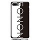 GCN-TS17-B-BK [GLASS PRINT iPhone 8 Plus/7 Plus TYPO SERIES FONON Divide Black BK]