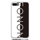 GCN-TS17-B-TL [GLASS PRINT iPhone 8 Plus/7 Plus TYPO SERIES FONON Divide Black TL]