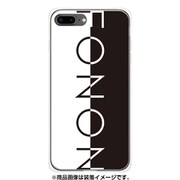 GCN-TS17-B-TL [GLASS PRINT iPhone 8 Plus/7 Plus TYPO SERIES FONON Divide Black TL]