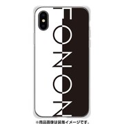 GCN-TS17-C-TL [GLASS PRINT iPhone XS/X TYPO SERIES FONON Divide Black TL]