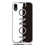 GCN-TS17-D-TL [GLASS PRINT iPhone XR TYPO SERIES FONON Divide Black TL]