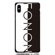 GCN-TS17-E-BK [GLASS PRINT iPhone XS Max TYPO SERIES FONON Divide Black BK]