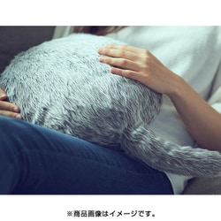 ユカイ工学 Qoobo 大 ハスキーグレー 公式ストア】Qoobo（クーボ）心を癒やす、しっぽクッション