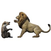 1700059 ライオン VS ハイエナ 1/12 スタチュー プライマリーカラー [塗装済完成品フィギュア]