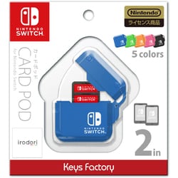 ヨドバシ Com キーズファクトリー Keys Factory Card Pod For Nintendo Switch ブルー Nintendo Switch用 カードケース 通販 全品無料配達