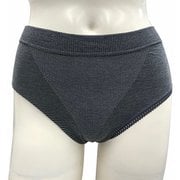 女性用ショーツ 成型ショーツ ボーダー 852226 M チャコール