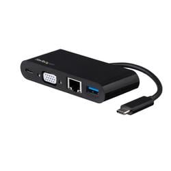 USB Type-C専用VGA対応マルチポートアダプタ USB PD（60W） USB 3.0規格準拠 GbE対応RJ-45 DKT30CVAGPD