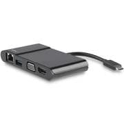 USB Type-C接続ノートパソコン用マルチポートアダプタ USB Type-C対応ドッキングステーション 4K HDMI または VGA USB 3.0ハブ ギガビットイーサネット DKT30CHV