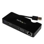 Ultrabook/Macbook用 トラベルドッキングステーション HDMI/VGA/LAN RJ45/USB3.0を追加 USB3SMDOCKHV