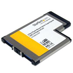 USB 3.0 2ポート増設用ExpressCard/54 アダプタカード UASP対応 ECUSB3S254F