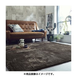 ヨドバシ.com - イケヒコ IKEHIKO 年間使えるシャギー調ラグ 185×185cm ブラウン 通販【全品無料配達】