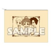 約束のネバーランド フラットポーチ [キャラクターグッズ]