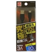 究極ストロングケーブル TYPEC 3A 1.0m BK WTCKS100K