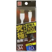究極ストロングケーブル TYPEC 3A 1.0m WH WTCKS100W