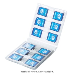 SDカードケース 12枚収納 クリア FC-MMC26CL