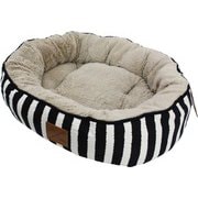4シーズンズ リバーシブル丸型ベッド ネイビーハンプトン S [犬 ベッド 寝床 リバーシブル コットン オールシーズン]