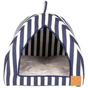 イグルー S ネイビーハンプトン [犬 猫 ベッド ドーム 寝床 ピラミッド コットン]