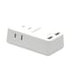 コンパクトUSB2ポート給電機能付マルチタップ ホワイト PPSR-UTAP3BWH