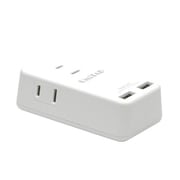 コンパクトUSB2ポート給電機能付マルチタップ ホワイト PPSR-UTAP3BWH