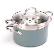 両手鍋 メイフラワー キャセロール24cm蓋付き+コランダー24cm