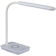 ODS-LDQ338K-W [LEDデスクライト ワイヤレス充電機能+USB充電機能 ホワイト]