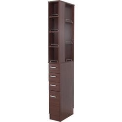 すき間収納ラック 幅20cm ブラウン SSK-T20B
