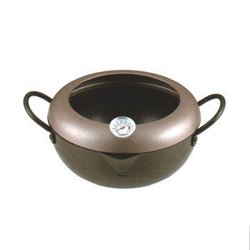 実用天ぷら鍋22cm(フード・温度計付) 570858