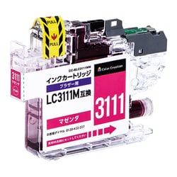 互換インクカートリッジ ブラザー LC3111M マゼンタ 使い切りタイプ CC-BLC3111NM