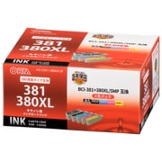 互換インクカートリッジ キヤノン BCI-381＋380XL/5MP 5色パック INK-C381+380XLB5P