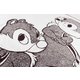 Disney ポージング+2 60cm×120cm ブラウン バスタオル 38-1023380BR