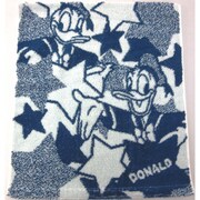 Disney 総柄+2 34cm×75cm ネイビー フェイスタオル 38-1042100NB