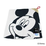38-1021080BK [Disney ポージング+2 34cm×34cm ブラック ウォッシュタオル]
