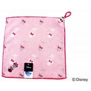 38-1031080P [Disney オノマトペ+2 34cm×34cm ピンク ウォッシュタオル]