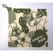 38-1041060G [Disney 総柄+2 34cm×34cm グリーン ウォッシュタオル]