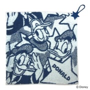 38-1041060NB [Disney 総柄+2 34cm×34cm ネイビー ウォッシュタオル]