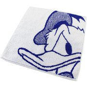 38-1020060B [Disney ポージング+2 25cm×25cm ブルー タオルハンカチ]