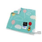 38-1030060G [Disney オノマトペ+2 25cm×25cm グリーン タオルハンカチ]