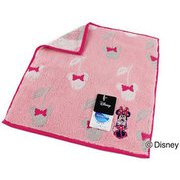 38-1030060P [Disney オノマトペ+2 25cm×25cm ピンク タオルハンカチ]