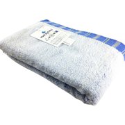 24-7013500B [cococi×LDK ストライプ+2C*DRC 60cm×120cm ブルー バスタオル]