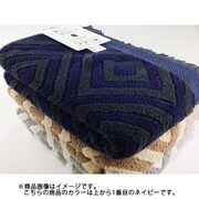24-7023600NB [cococi×LDK ジオメトリー+4C*DRC 60cm×120cm ネイビー バスタオル]