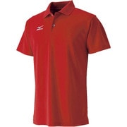 テニス ゲームシャツ 62JA6010 (62)レッド Lサイズ [テニスウェア 半袖シャツ]