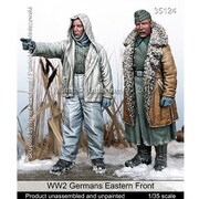レジン製ミリタリーフィギュアシリーズ Man35124 WWII 独 ドイツ陸軍 東部戦線前線を見る兵士セット [1/35 プラモデル]
