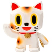 No,43 開運招福招き猫(白) [ソフビ フィギュア]