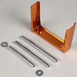 エンド金具（高さ：90mm） 前後セット ゴールド